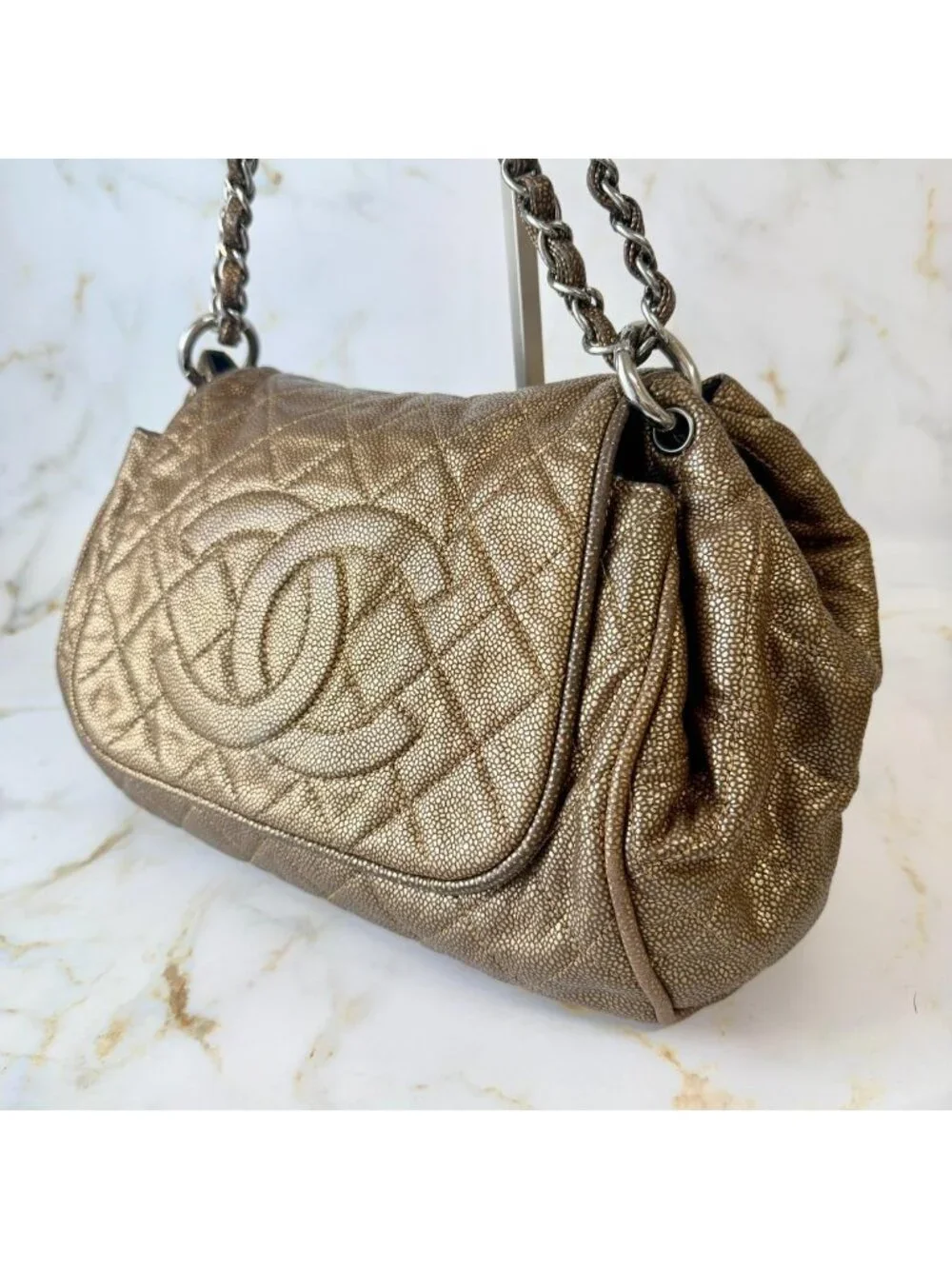 Chanel Quilted CC Logo Chain Shoulder